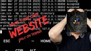 How to make a website on termux Using only you android phone