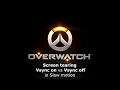Screen tearing test Vsync on off Slow motion on Monitor 144Hz
