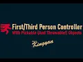 Unity Person Controller with Pickable objects - Trailer