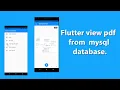 flutter view pdf from database to flutter using php mysql flutter pdf viewer tutorial