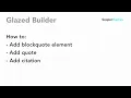 Blockquote Element Glazed Builder Drupal Tutorial