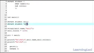 C Programming Language Tutorials for Beginners 54 Structure Pointers with Example