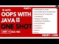 Java OOPS in One Shot Unit-4 Part-1 OOPS With Java 4th Sem BCS 403 Java Collection Framework