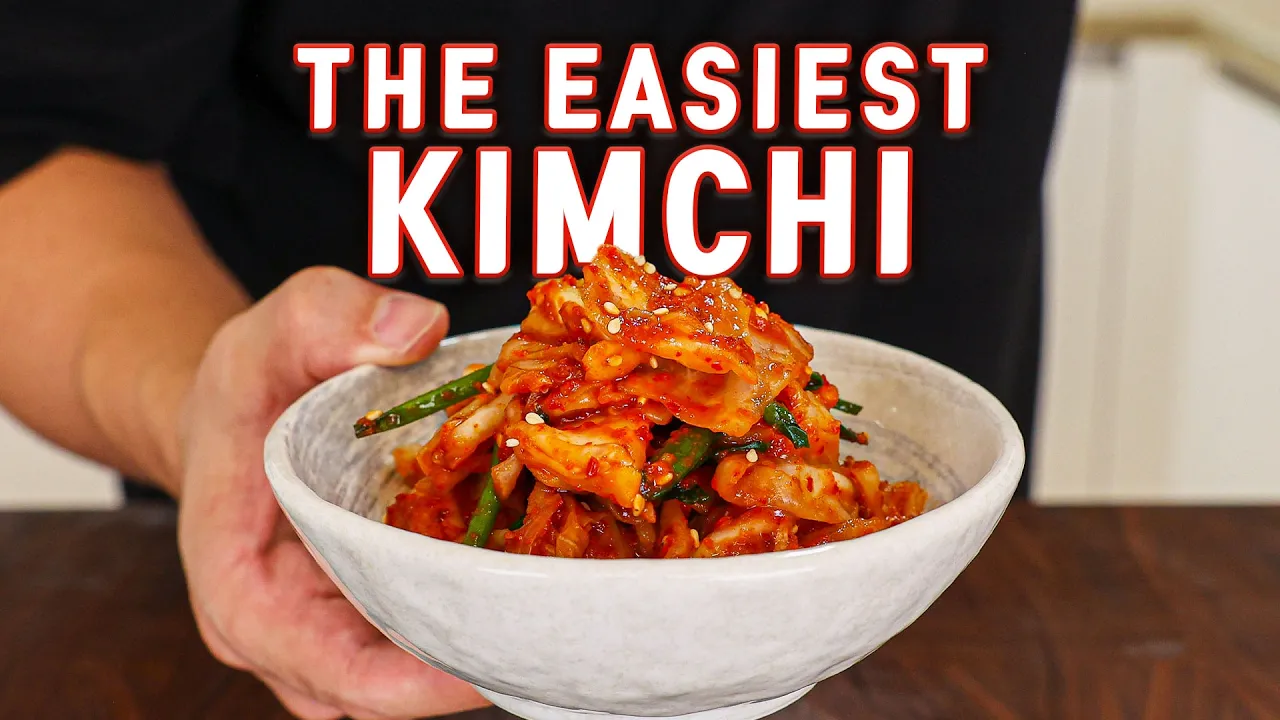 The Easiest SMALL BATCH Kimchi Ever l Green Cabbage Kimchi Thumbnail
