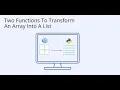 How to convert an array to list