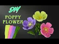 How to Make Beautiful Pipe Cleaner Poppy Flowers - Beginner Friendly