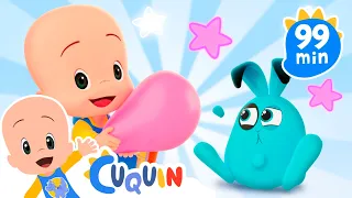 Aprende las emociones con Cuquín y los conejitos 💖🤣🐰😖 Caricaturas y dibujos animados para bebés