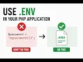 How to Use env in PHP