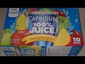 Capri Sun All Natural Ingredients 100 Juice Blend Mango Pineapple Flavor Taste Test Review