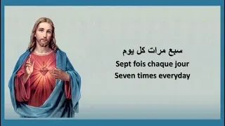 تمجيد للعذراء القديسة مريم سبع مرات كل يوم Glorification Vierge St Marie Sept Fois Chaque Jour 