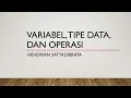 Variabel Tipe Data dan Operasi Project Study Hours Scratch and Replit