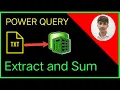 Power Query Extract and Sum multiple columns values