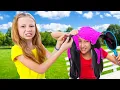 Download Lagu Làm sao gỡ slime khỏi tóc? Cuộc phiêu lưu siêu dính của Nastya! Tổng hợp 1 giờ cho trẻ em