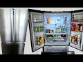 Stainless Steel Hisense 26 6-cu ft French Door Refrigerator with Ice Maker Fingerprint Resistant