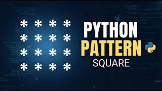 Python pattern programs Python program to print Square pattern with s