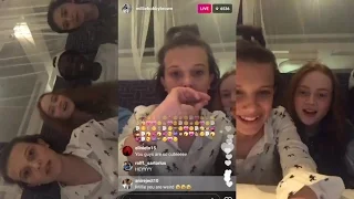 Millie Bobby Brown Instagram Live Stream 28 April 2017 w Noah Finn Sadie Caleb