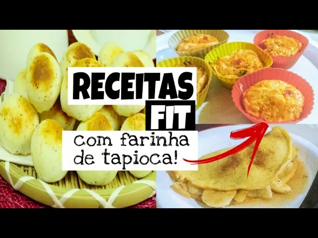 RECEITAS FIT PRÁTICAS PANQUECA DOCE, EMPADAS E PÃO DE QUEIJO
