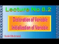 Variable Declaration Initialization of variable in C language