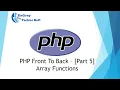 05 PHP Front to Back Array Functions Front End and Back End Web Developing Course Tamil