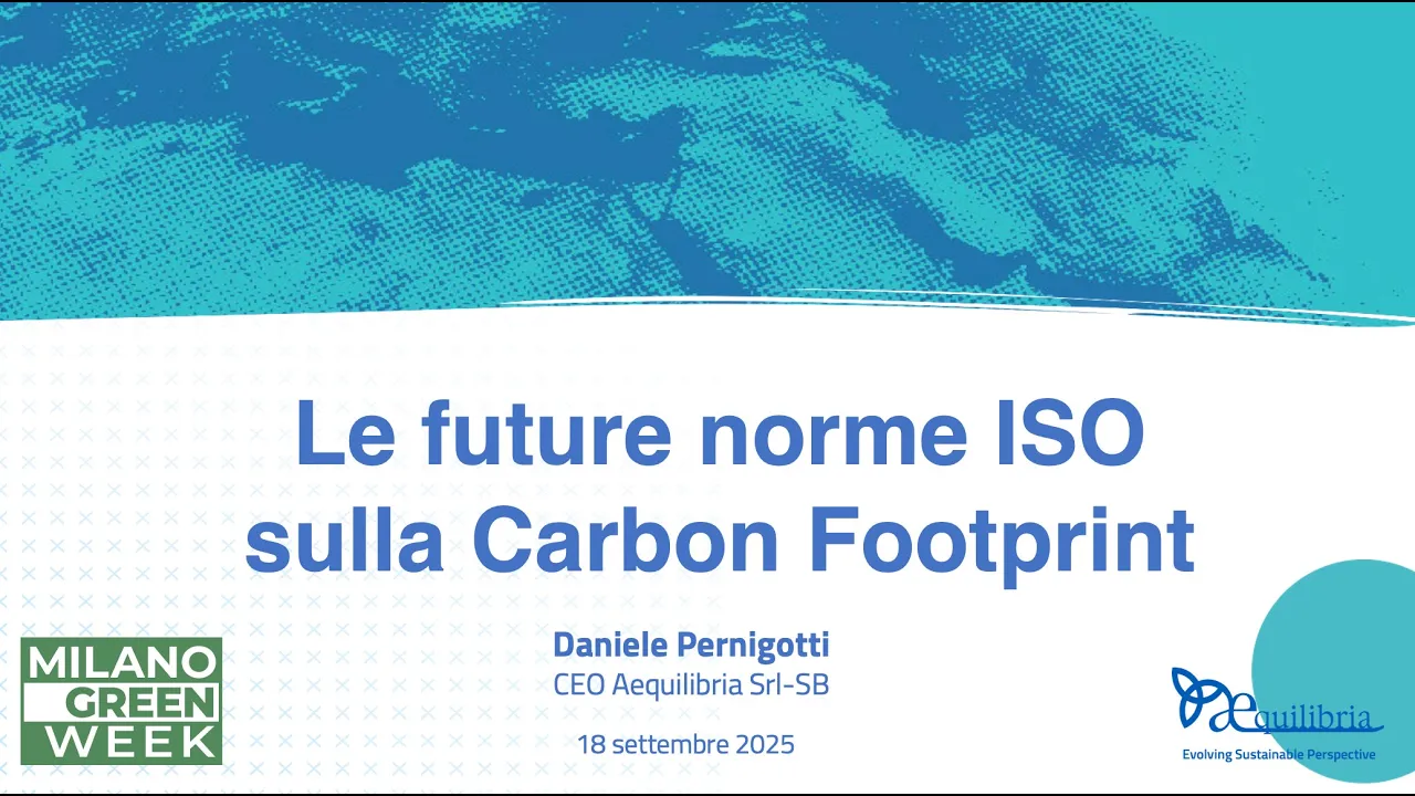 Le future norme ISO sulla Carbon Footprint