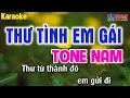 Download Lagu Thư Tình Em Gái Karaoke [ Tone Nam ] Beat Karaoke Nhạc Sống 2022 | Lâm Organ