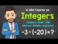 Integers Mini Course Comparing Ordering Operations