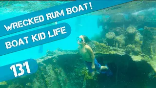 Boatschooled kid skills fly drones, fish, anchor and snorkel wrecks Ep 131