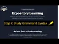 Step 7 Study Grammar Syntax