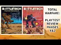BattleTech Total Warfare Playtest Phases 1 2 Review BattleTech