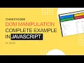 JavaScript DOM Manipulation - Complete Example Hindi