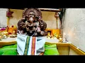 Lagu Dhothi draping for Ganesha/Our house Ganesha chathurthi celebration in kannada