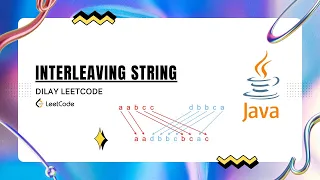 97 Interleaving String Interleaving String Leetcode Leetcode daily