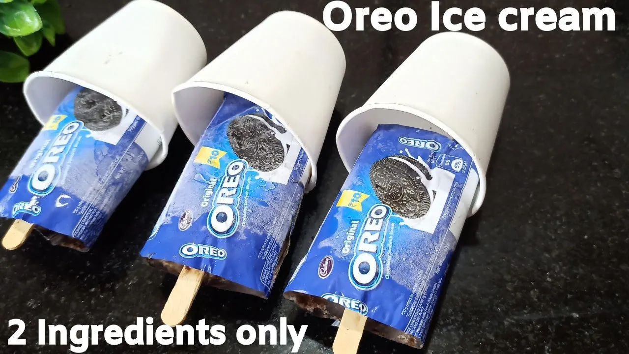 2 ingredient Oreo ice cream recipe without Cream/Chocolate & Oreo recipes/Chocobar