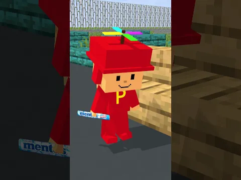 POCOYO Y LA GASEOSA #shorts #minecraft  #robux #roblox #pocoyo