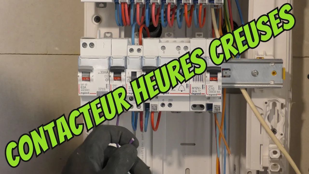 Câbler un contacteur heures creuses commandé par Linky