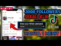 Lagu 2000 Followers tiktok || CARA MENAMBAH FOLLOWERS TIKTOK DENGAN CEPAT 