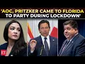 They all came here to party DeSantis calls out AOC Pritzker over lockdown-era Florida trips