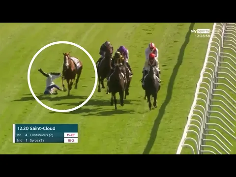 Download MP3 SHOCKING. Christophe Soumillon ELBOWS Rossa Ryan off horse in scary mid-race incident