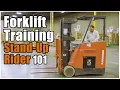 How to Operate a Forklift Stand-Up Rider Training