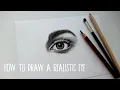 How to Draw a Realistic Eye in 12 drawing