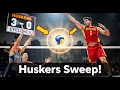 Huskers Sweep Cyclones in Sioux Falls - Volleyball Highlights