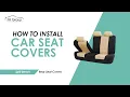 How to Install Car Rear Bench Seat Covers Split Bench FH Group Auto FB051