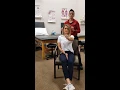 Vestibular Rehabilitation - Seated Head Nod with Focus on Thumb