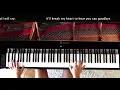 Download Lagu Celine Dion - Goodbye's ( The Saddest Word) - Solo Piano Cover with lyrics - Maximizer