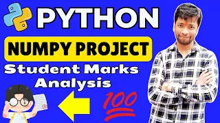 NumPy Mini Project Student Marks Statistics Mean Max Min Data Analysis Made Easy