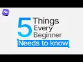 5 Things Every Beginner Editor Needs to Know