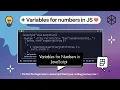 Lecture 4 Master Variables for Numbers in JavaScript Easy Tutorial for Beginners