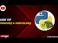 How to use Pencolor and Pensize in Turtle