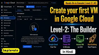 03 Create Your First Virtual Machine VM in Google Cloud Compute Engine Hands-On in Hindi