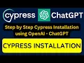 Cypress tutorial Installing Cypress on Windows with ChatGPT